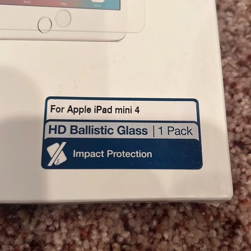 Tech Amor apple iPad mini 4. HD ballistic glass screen protector NIB